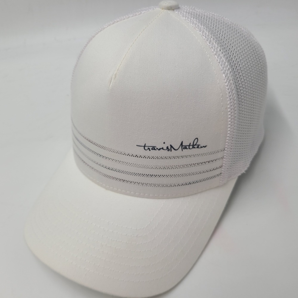 Travis Mathew Hat Snapback Trucker Mesh White Black Golf Outdoors Hiking Men